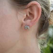 Load image into Gallery viewer, 18K Gold PVD Stainless Steel Knot Stud Earrings: Stainless