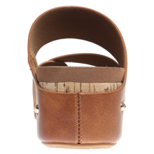 Load image into Gallery viewer, Brown sandal with cork insole on a white background
