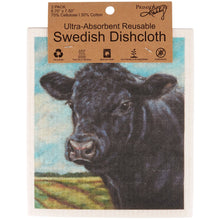 Load image into Gallery viewer, Primitives by Kathy - Angus Cows Swedish Dishcloth Set