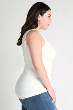 Load image into Gallery viewer, NIKIBIKI Plus Size Tank Top Ivory