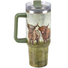 Load image into Gallery viewer, Primitives by Kathy - Highland Cows Travel Mug