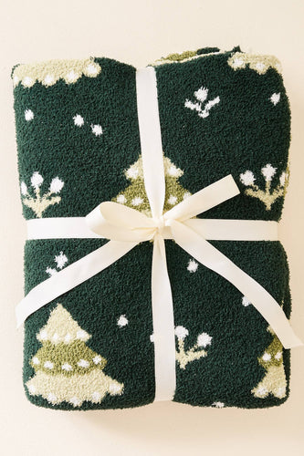 Cozy Dreams Luxe Blanket-Christmas Trees