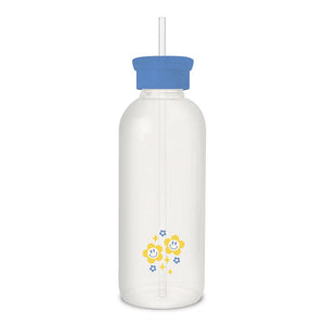 Don't Let Idiots Ruin Your Day Glass Water Bottle with Straw