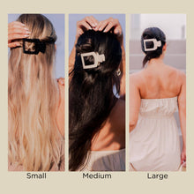 Load image into Gallery viewer, TELETIES - Square Flat Hair Clip | Small | Blonde Tortoise