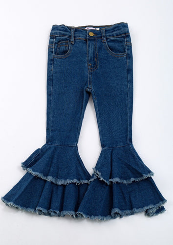 Girls Jean Denim Flares