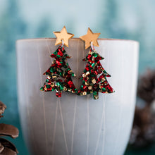 Load image into Gallery viewer, Christmas Tree Earrings