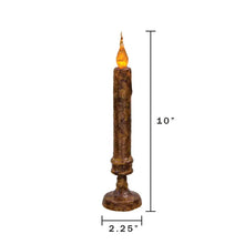 Load image into Gallery viewer, Burnt Mustard Twisty Candle Stick 10"