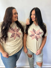 Load image into Gallery viewer, Vintage Quilt Block Patchwork Tee