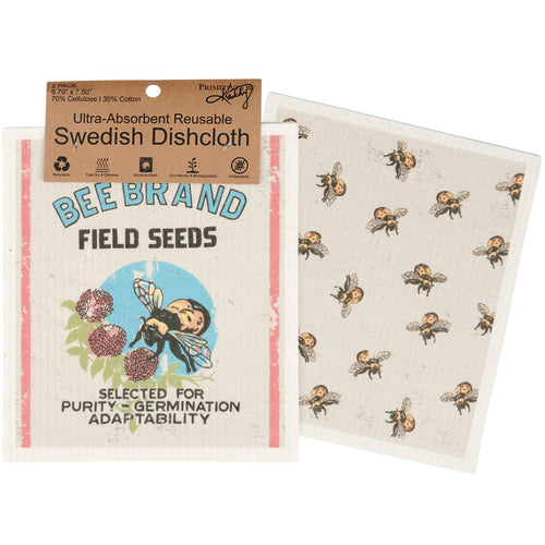 Primitives by Kathy - Bee Brand Swedish Dishcloth Set