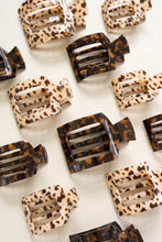 Load image into Gallery viewer, TELETIES - Square Flat Hair Clip | Large | Blonde Tortoise