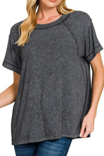 Load image into Gallery viewer, WOMAN WEARING BLACK TOP WITH WHITE BACKGROUND