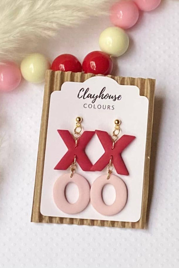 Clayhouse Colours - Valentine's Day Clay Earrings: XO