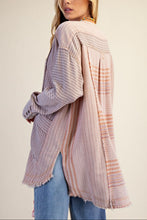 Load image into Gallery viewer, woman wearing pink colored tunic with beige background