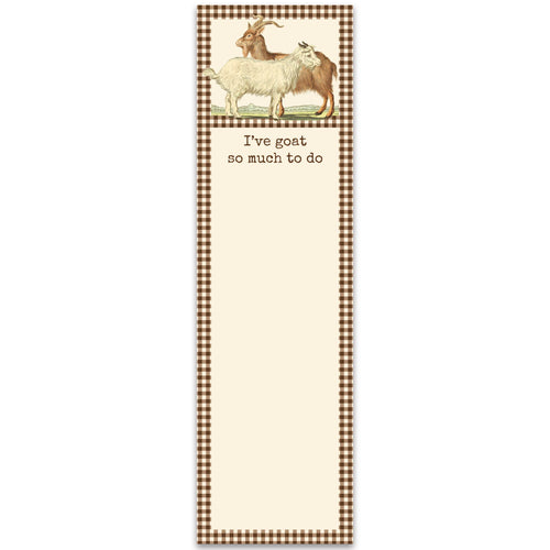 Primitives by Kathy - I've Goat So Much To Do List Pad