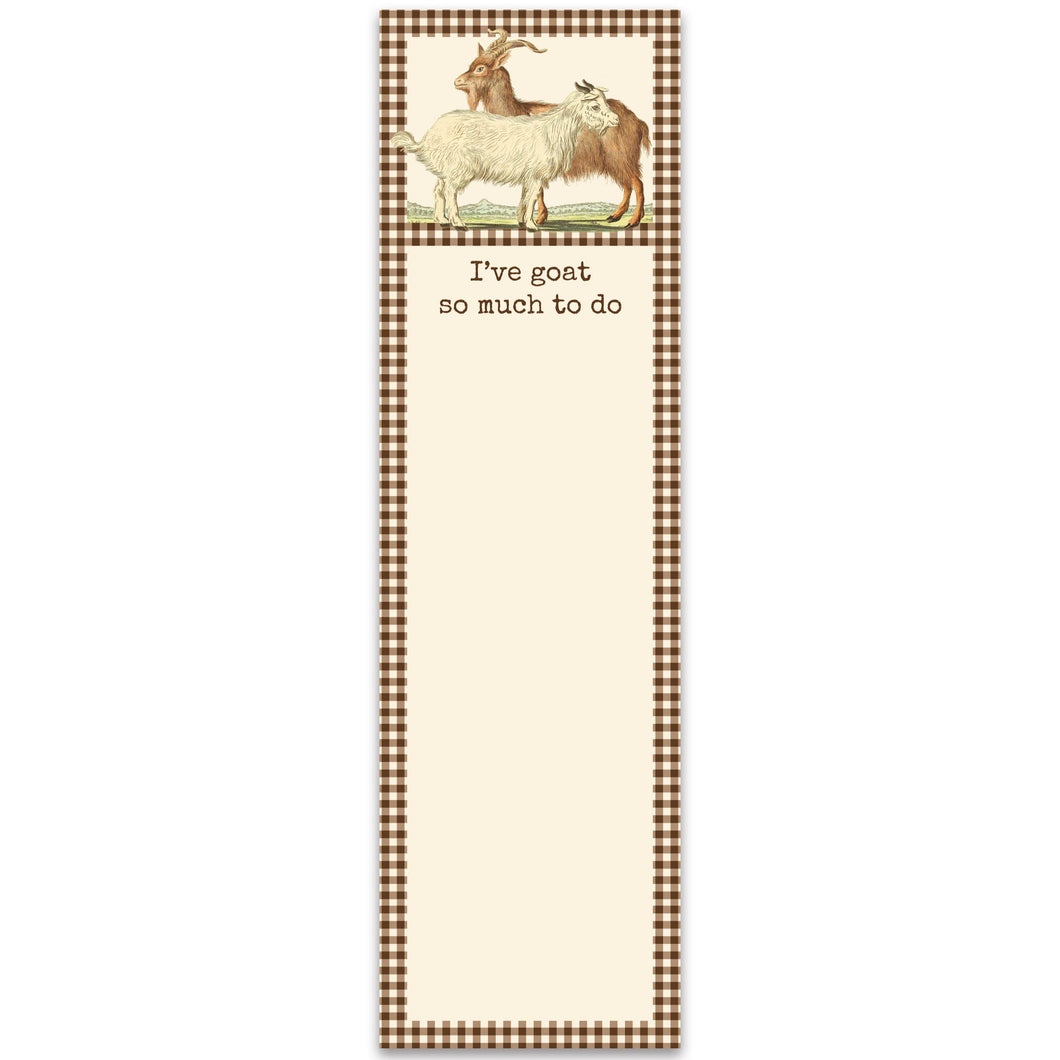 Primitives by Kathy - I've Goat So Much To Do List Pad