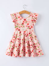 Load image into Gallery viewer, Spring Chicken Floral Farm Print Girls Dress