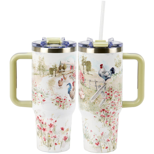 Primitives by Kathy - Roosters Travel Mug