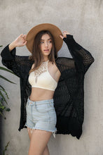 Load image into Gallery viewer, Leto Accessories - Knit Netted Cardigan: Bronze