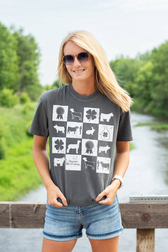 Fair Week Checkers Graphic Tee