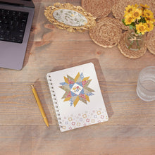 Load image into Gallery viewer, Primitives by Kathy - Star Quilt Spiral Notebook