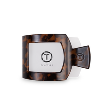 Load image into Gallery viewer, TELETIES - Square Flat Hair Clip | Med. | Tortoise