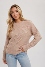 Load image into Gallery viewer, Heart Shape Pom Pom Sweater