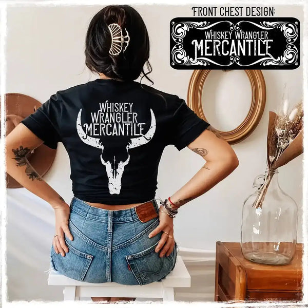 Whiskey Wrangler Logo Tee