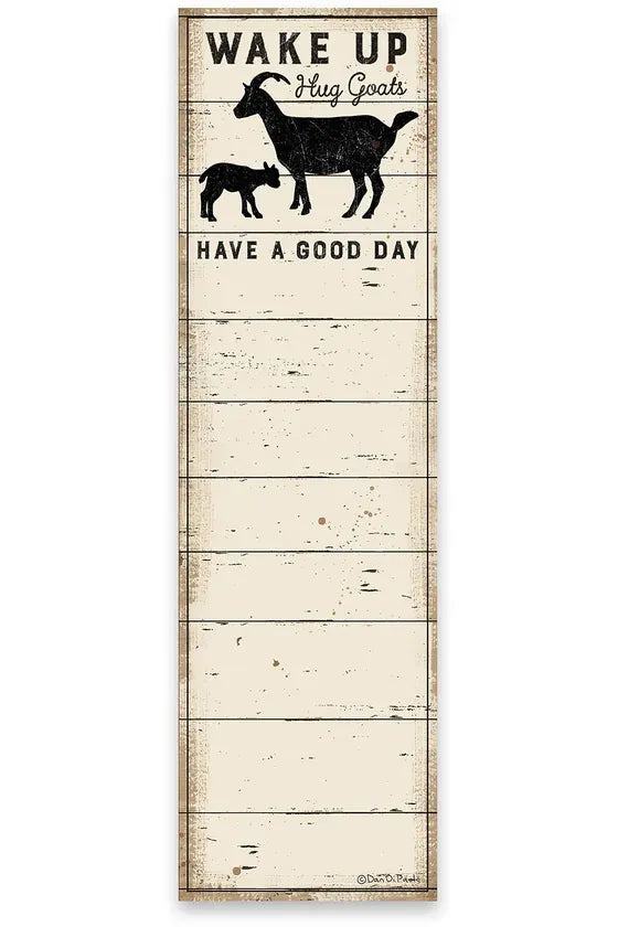 Hug Goats List Pad