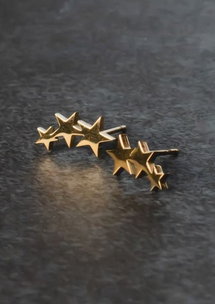 Starburst Studs Gold