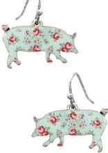 Load image into Gallery viewer, Enamel Pig Earrings