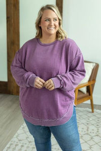 Purple Vintage Wash Pullover