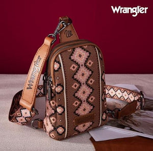 Wrangler Aztec Crossbody Sling Bag