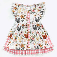 Load image into Gallery viewer, Spring Chickens Girls Dress