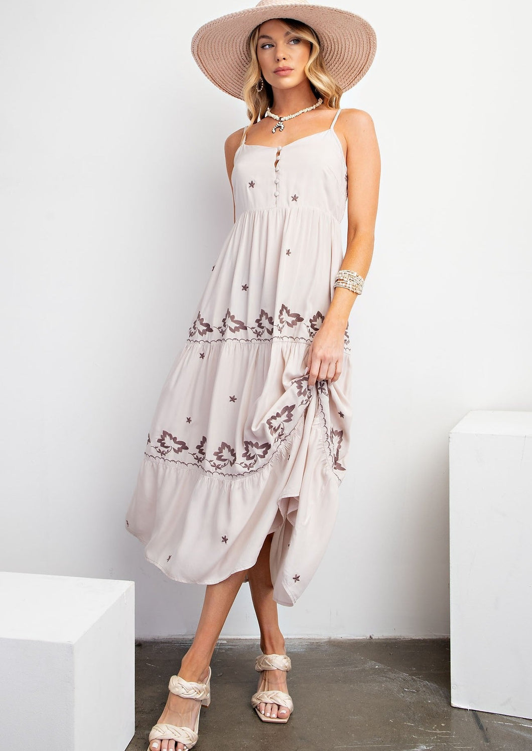 Stevie Embroidered Dress