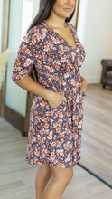 Load image into Gallery viewer, Taylor Floral Dress Navy