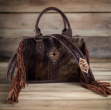 Load image into Gallery viewer, Trinity Ranch Hair on Cowhide Tote Crossbody