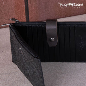 Trinity Ranch Floral Tooled Wallet