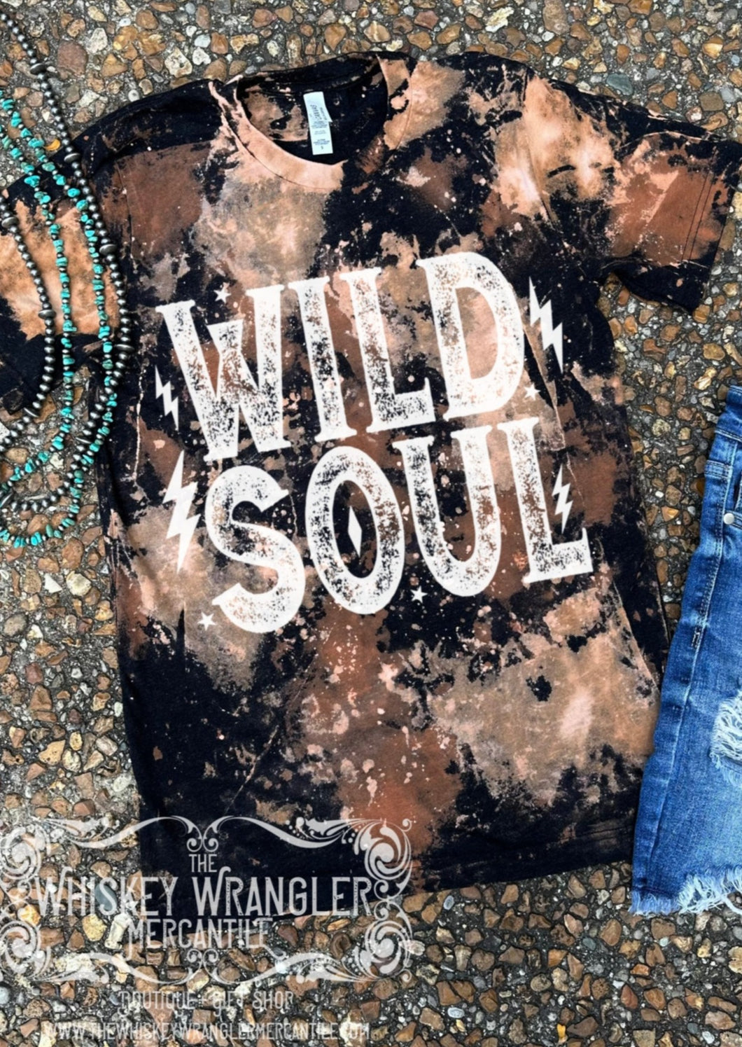 WILD SOUL Distressed Tee