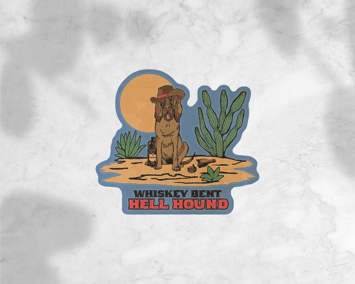 Whiskey Bent Hound Sticker