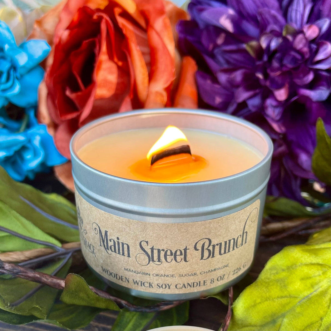 Dixie Grace - Main Street Brunch - Wooden Wick Candle