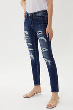 Load image into Gallery viewer, KanCan Tobie Mid Rise Distressed Skinny Jean