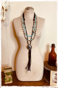 West and Co Navajo Pearl Beaded Necklace