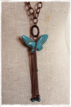 Load image into Gallery viewer, West and Co Flying High Turquoise Eagle Necklace